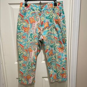 Lauren Ralph Lauren paisley cropped pants